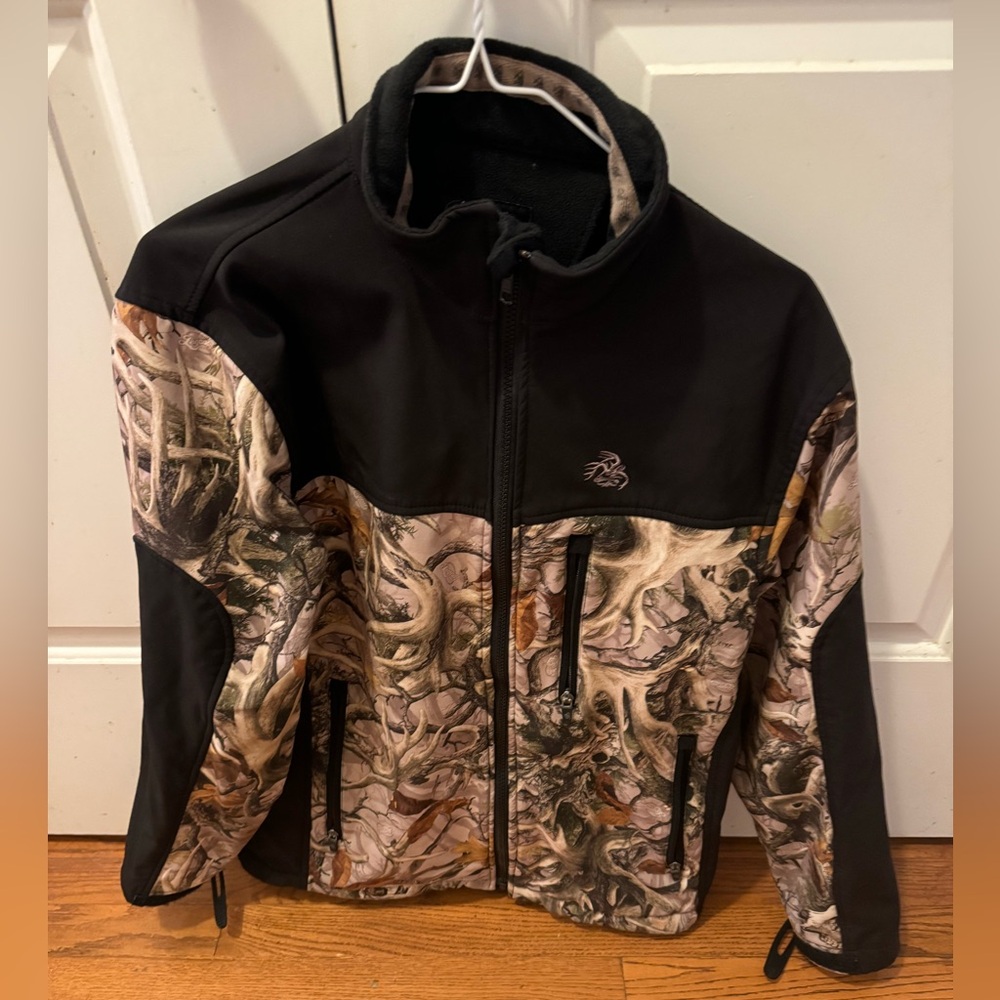 Legendary Whitetails Camo Camouflage jacket fleece-lined men's small